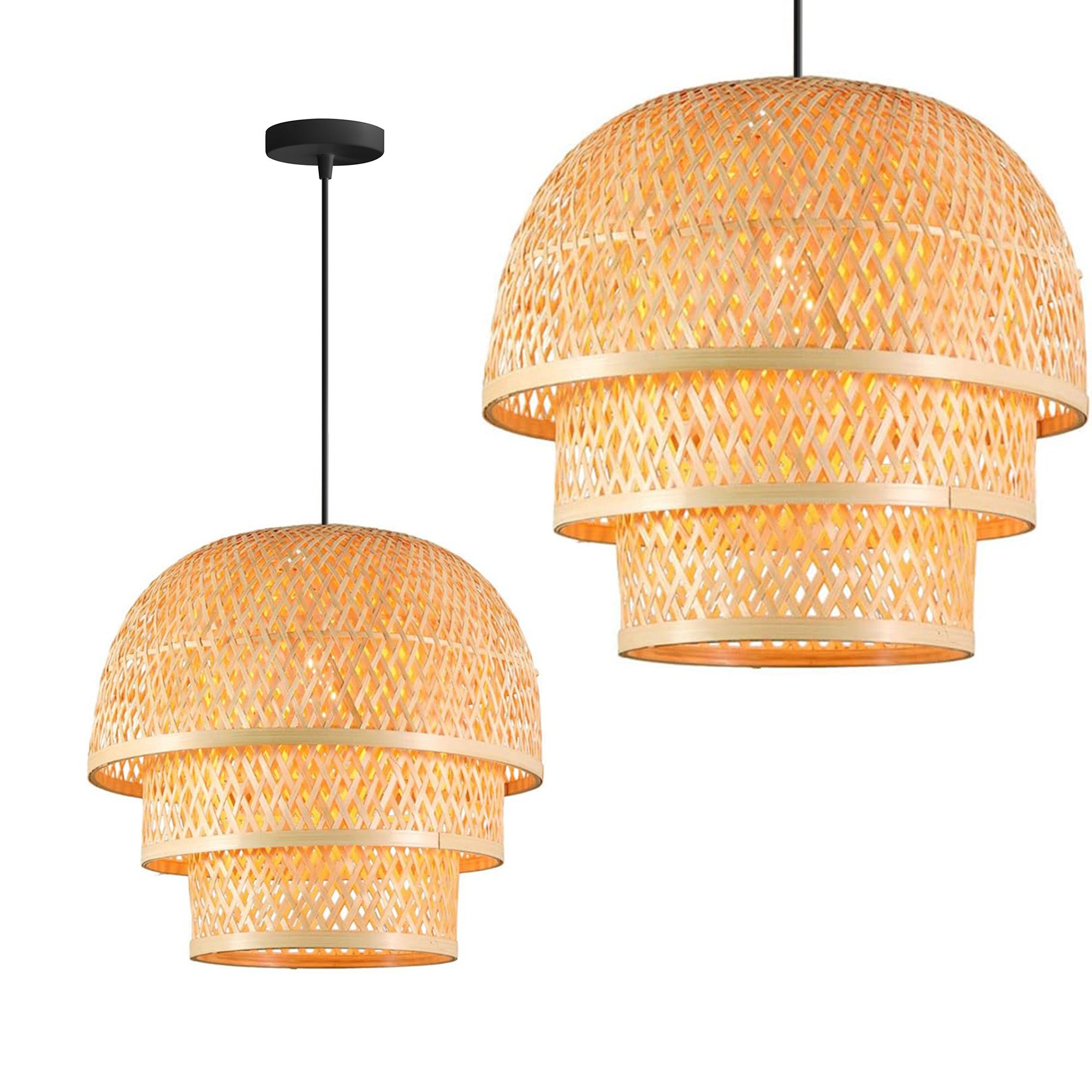 TOOLIGHT hængende loftlampe APP1629-1CP Brun 40x45x40cm