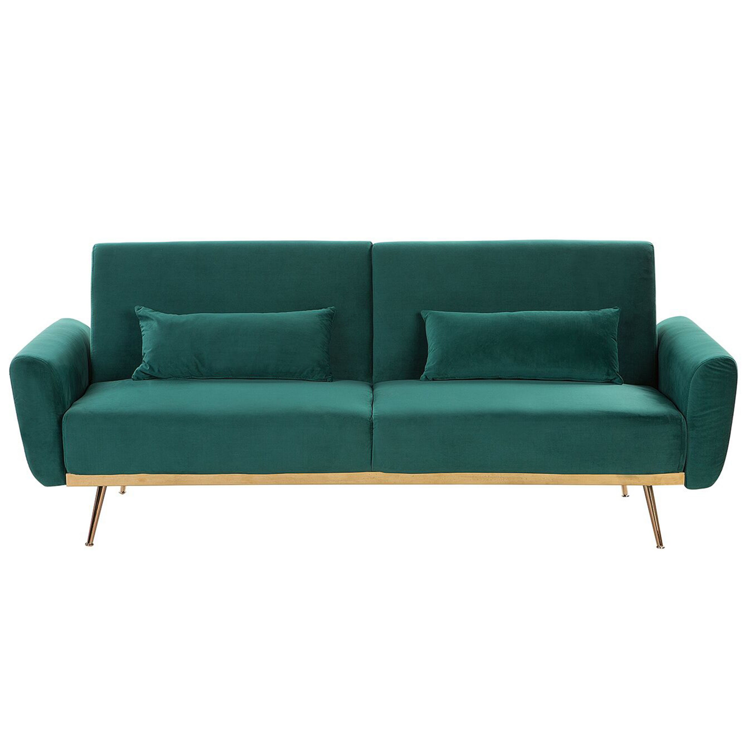 Sovesofa 3 personers EINA Velour Smaragdgrøn