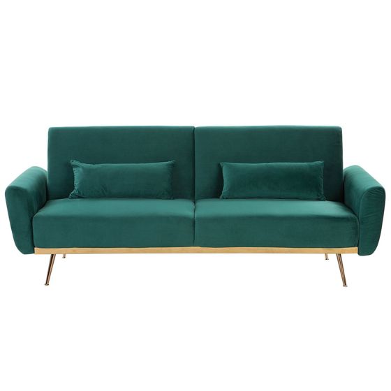 Sovesofa 3 personers EINA Velour Smaragdgrøn