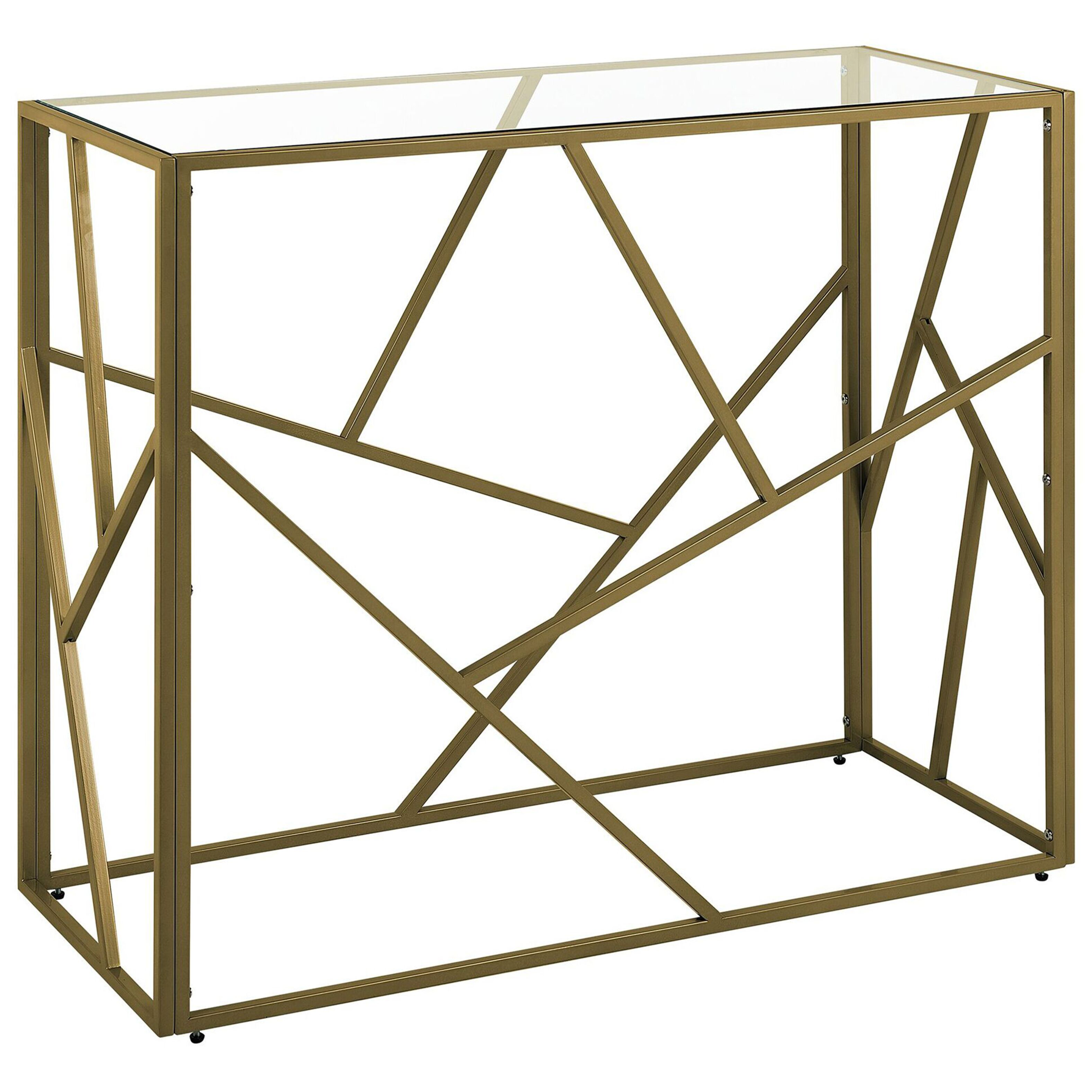 Konsolbord ORLAND Glas Guld
