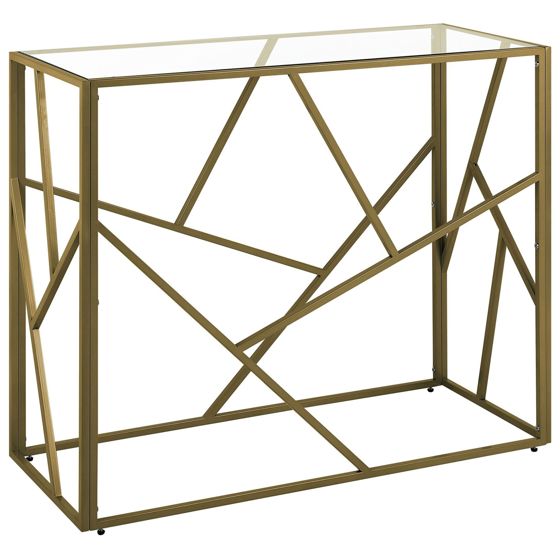 Konsolbord ORLAND Glas Guld