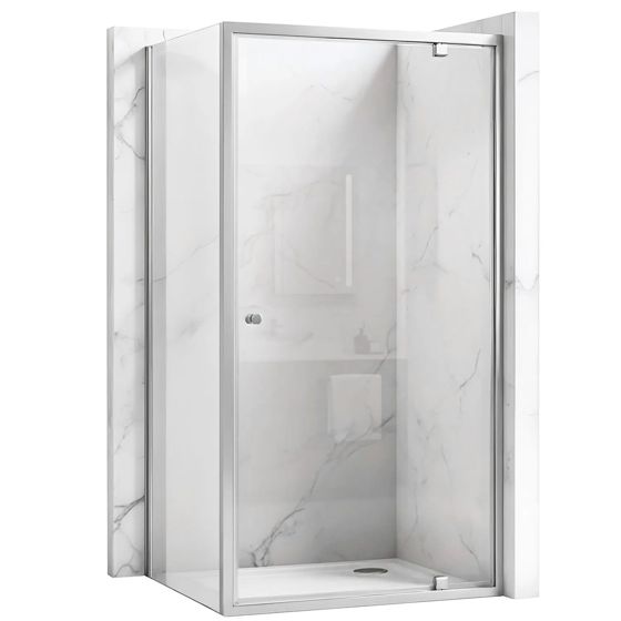 REA hjørnebrusekabine PRIMO SWING 80x70 Krom, 80x70x190cm