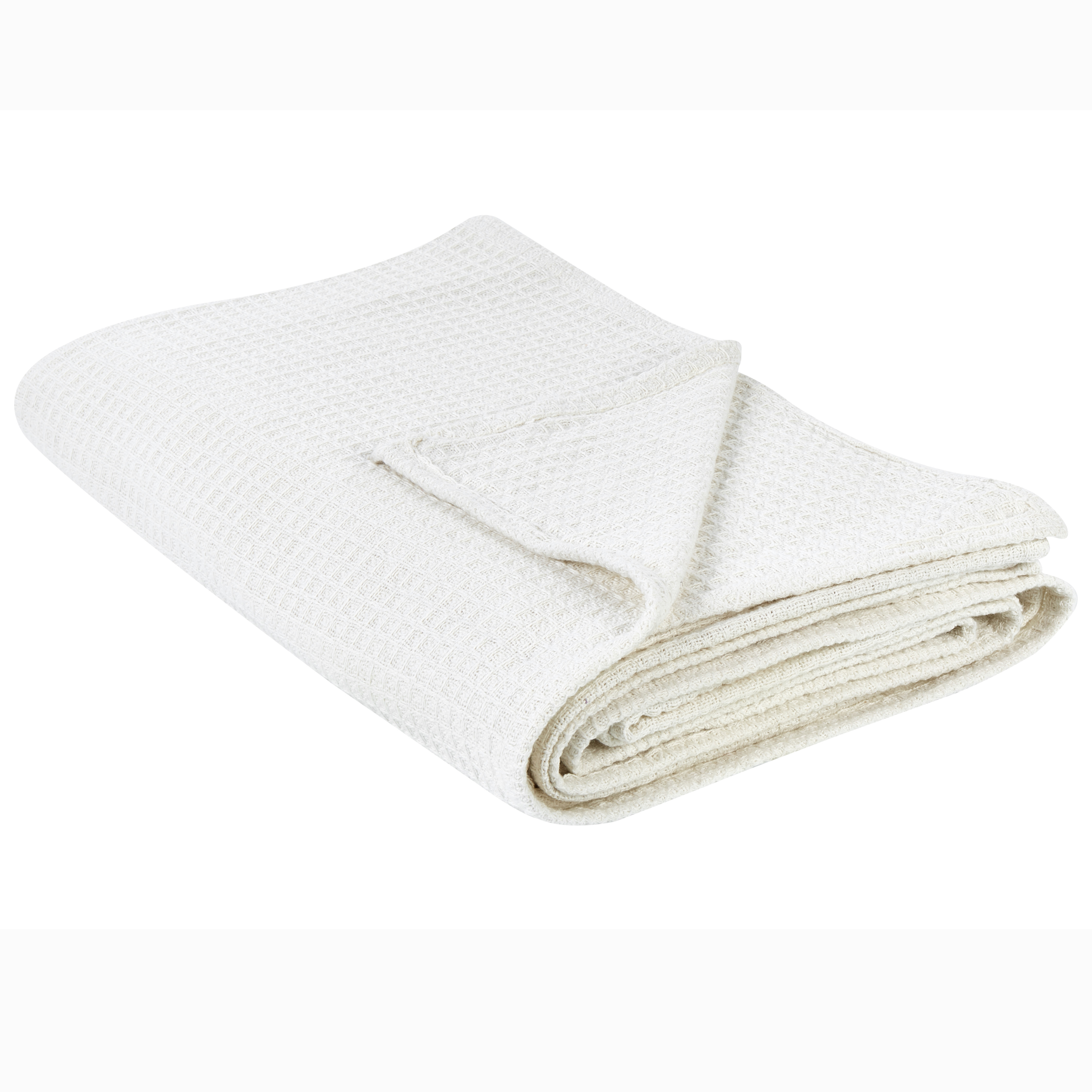 Sengetæppe RAGALA Bomuld 220 x 240 cm Lys Beige