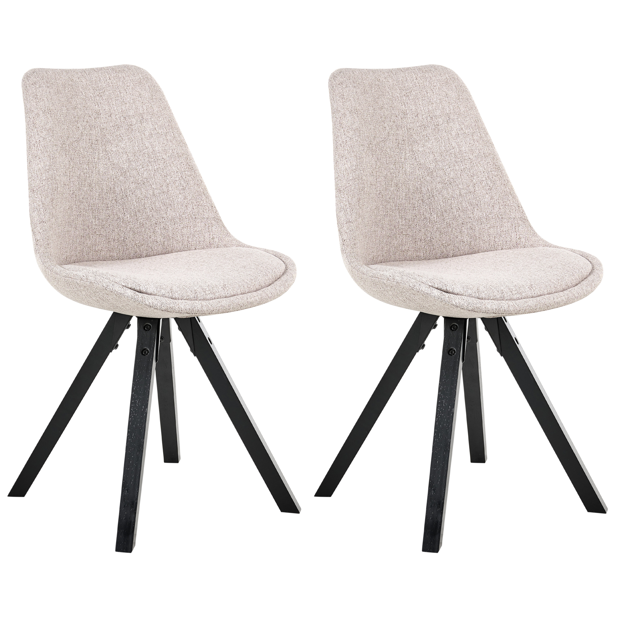 Sæt med 2 spisebordsstole HEDLEY Beige