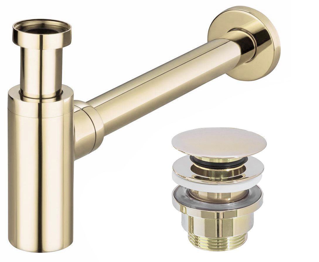 REA vandlås til håndvask KLIK-KLAK Guld, 33,5x5x21cm