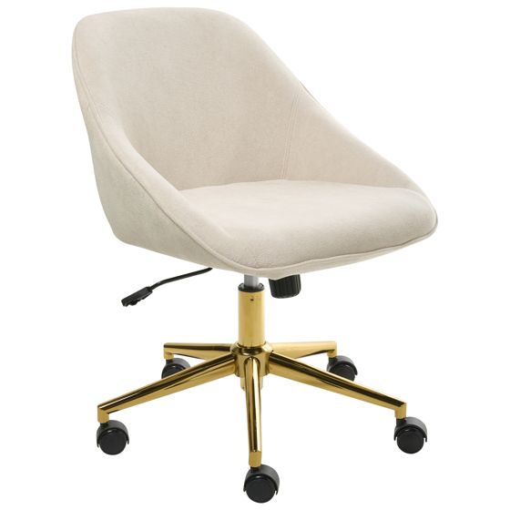 Skrivebordsstol BARDSDALE Velour Lys Beige
