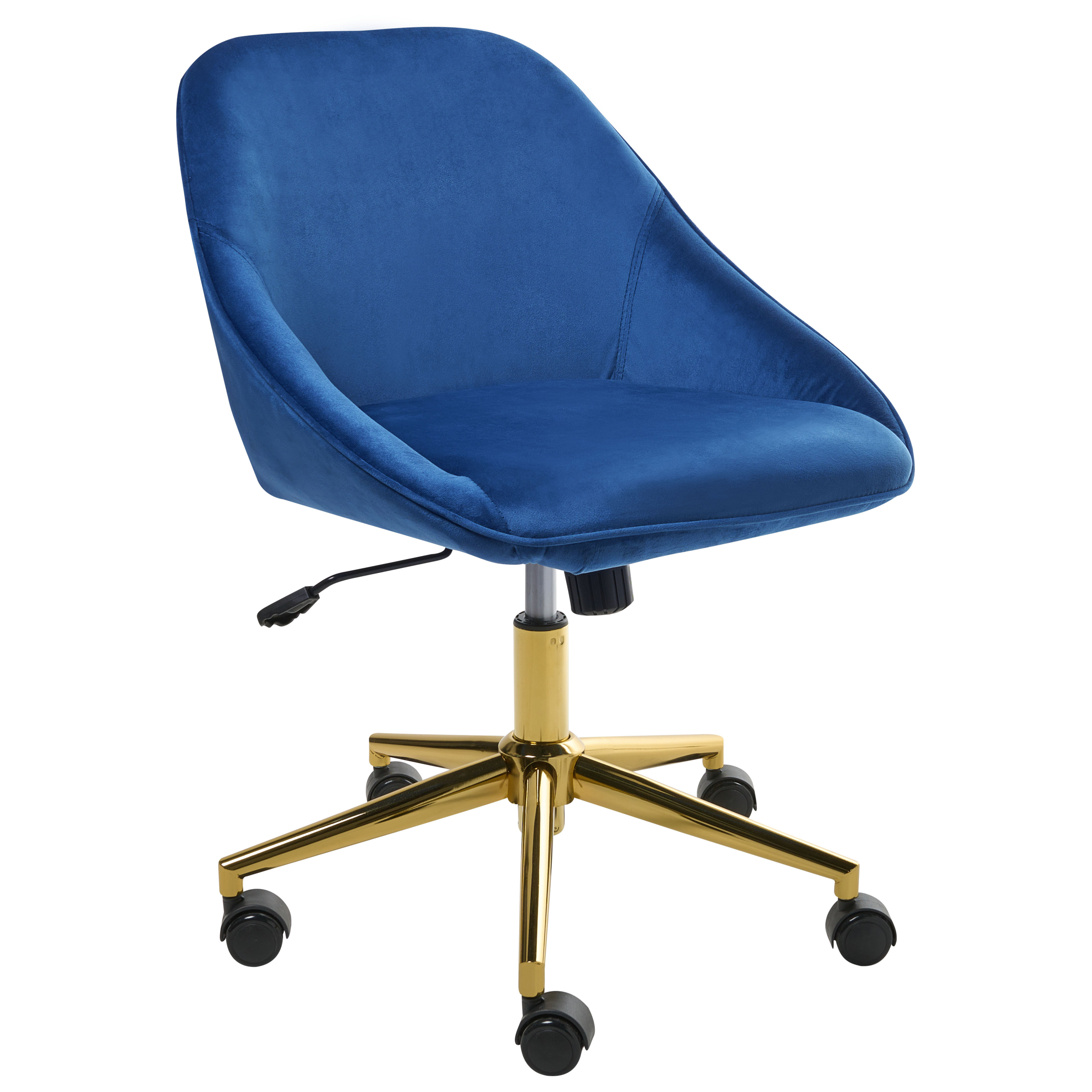 Skrivebordsstol BARDSDALE Velour Navy Blå