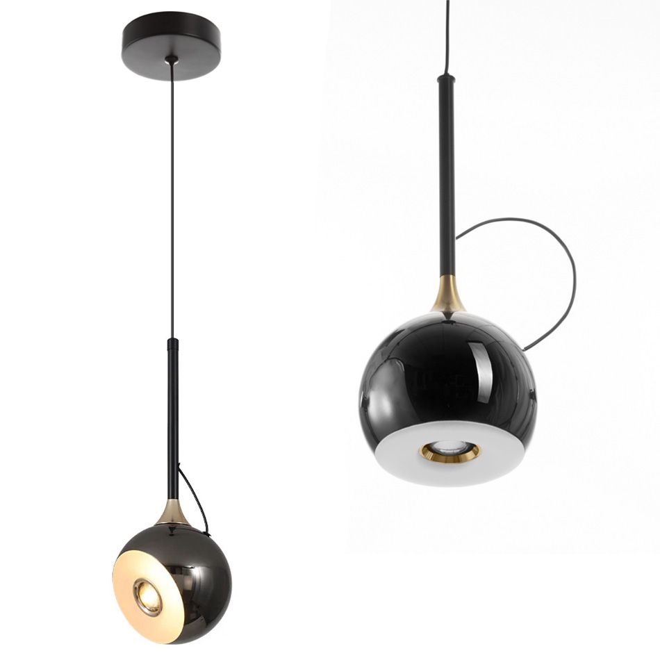 TOOLIGHT hængende loftlampe G087-1CP LED Sort/Krom 30x13x30cm