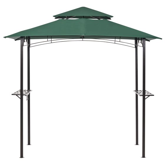 Lysthus NARO 240 cm 148 cm Metal Mørkegrøn
