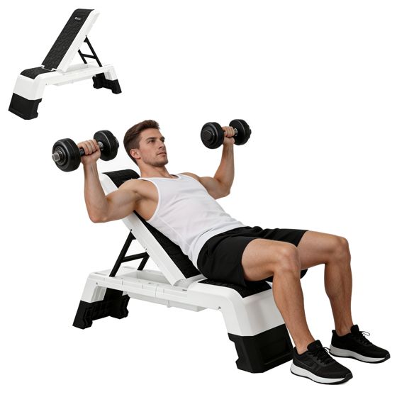 Multifunktionel tr疆ningsb疆nk med justerbart rygl疆n 0 75 grader 150 kg 2 i 1 til hjemmetr疆ning
