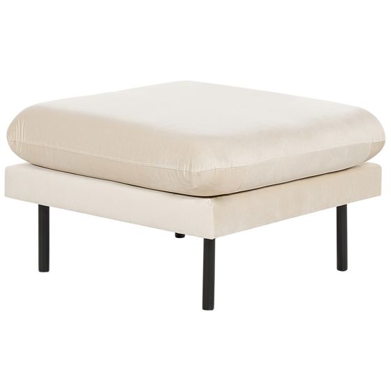 Fodskammel VINTERBRO Velour Lys Beige