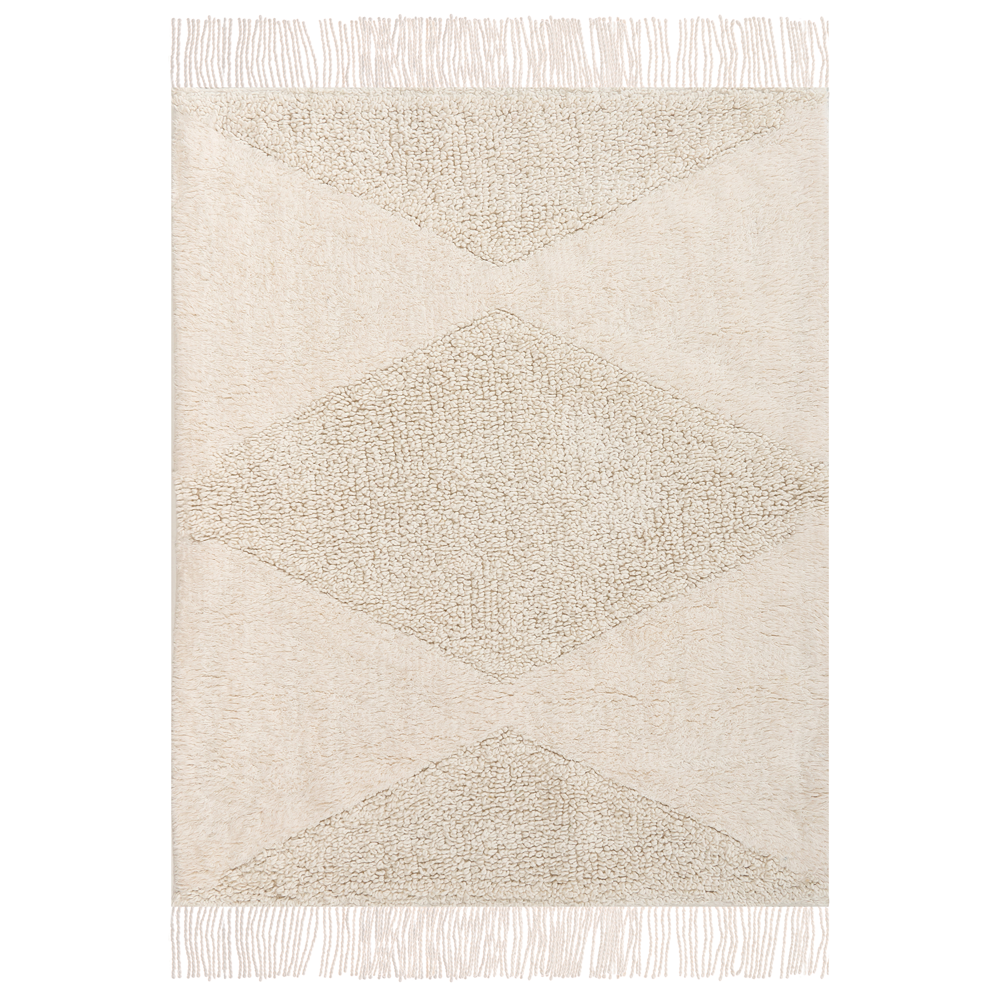 Børnetæppe KHONOMA Lys Beige 140 x 200 cm Bomuld