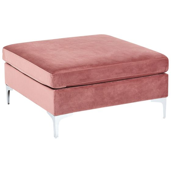 Fodskammel EVJA Velour Lyserød
