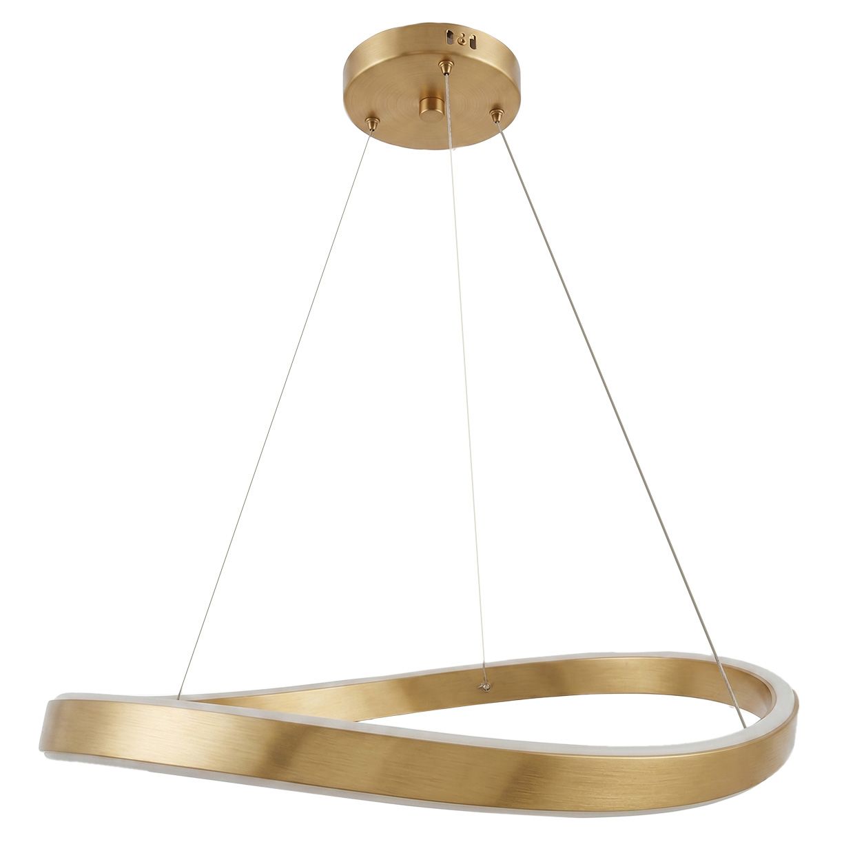 TOOLIGHT hængende loftlampe SWE069-CP 80cm Børstet guld 80x80x5cm