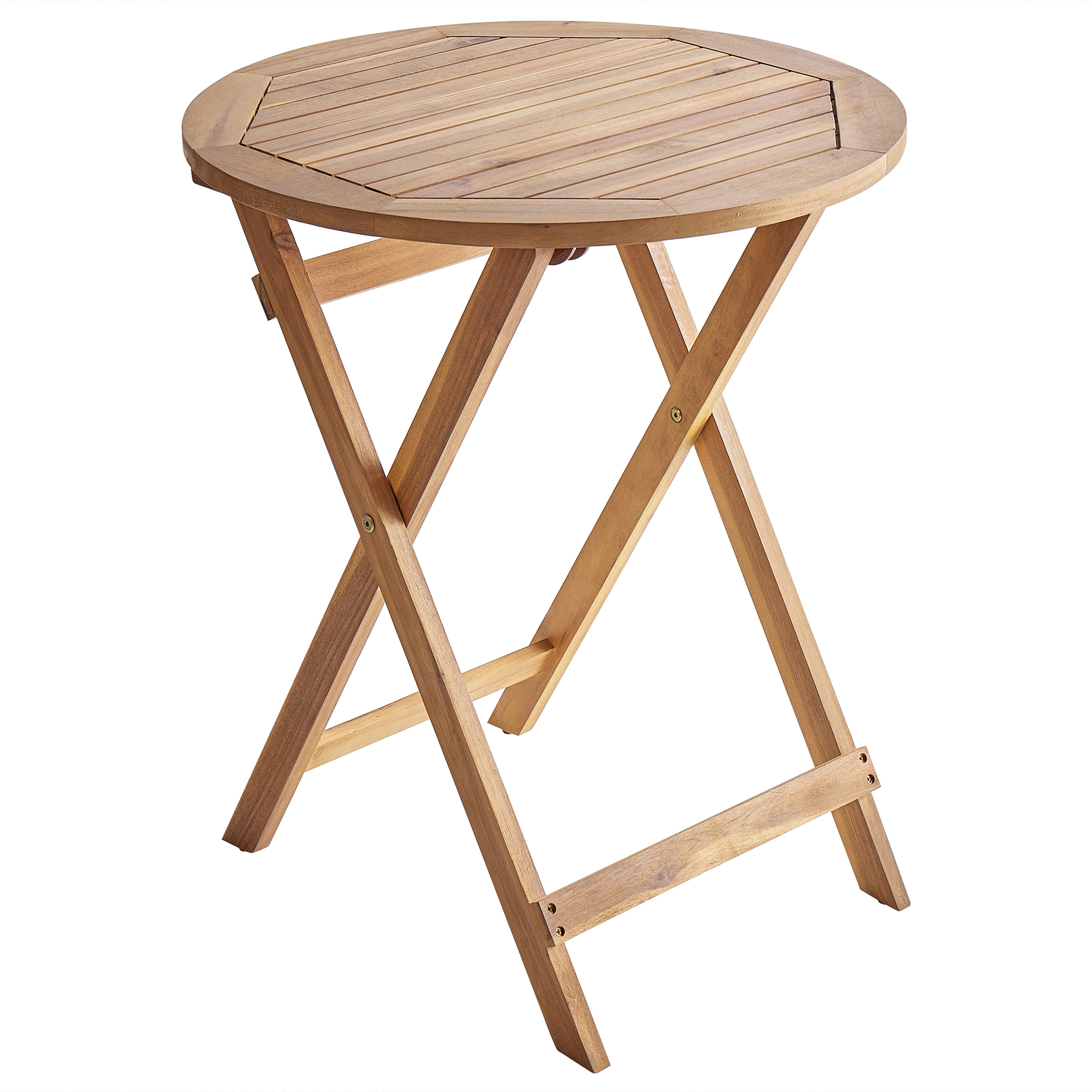 Bistro bord PROSSEDI 60 cm 60 cm Akacietræ Brun