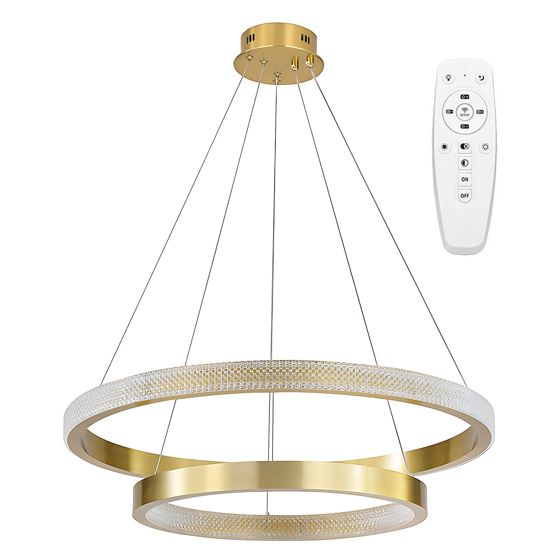 TOOLIGHT pendellampe APP1772-CP, Børstet guld, 60x60x95cm