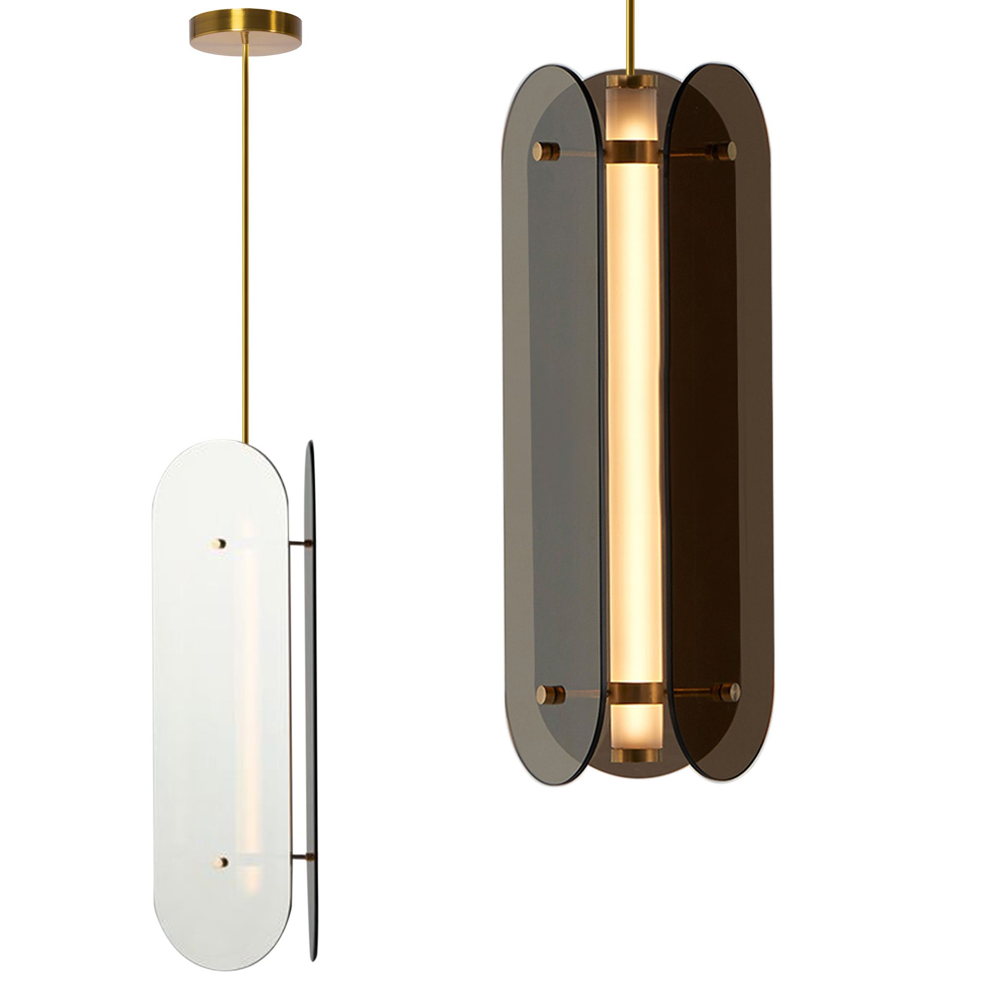 TOOLIGHT hængende loftlampe APP1676-CP LONG Sort 90x15x90cm