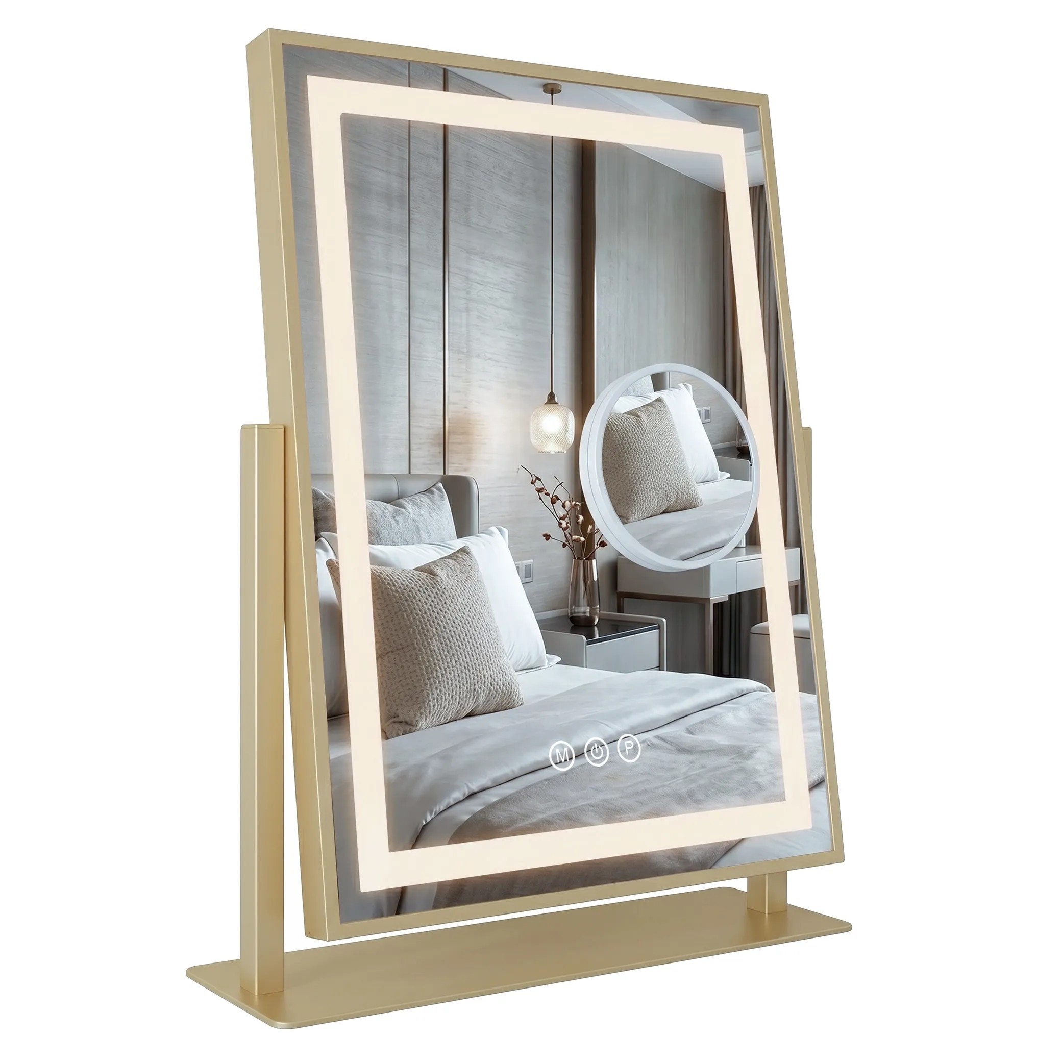 REA spejl Lumi 30x40 LED Guld 8,5x36,5x47,5cm