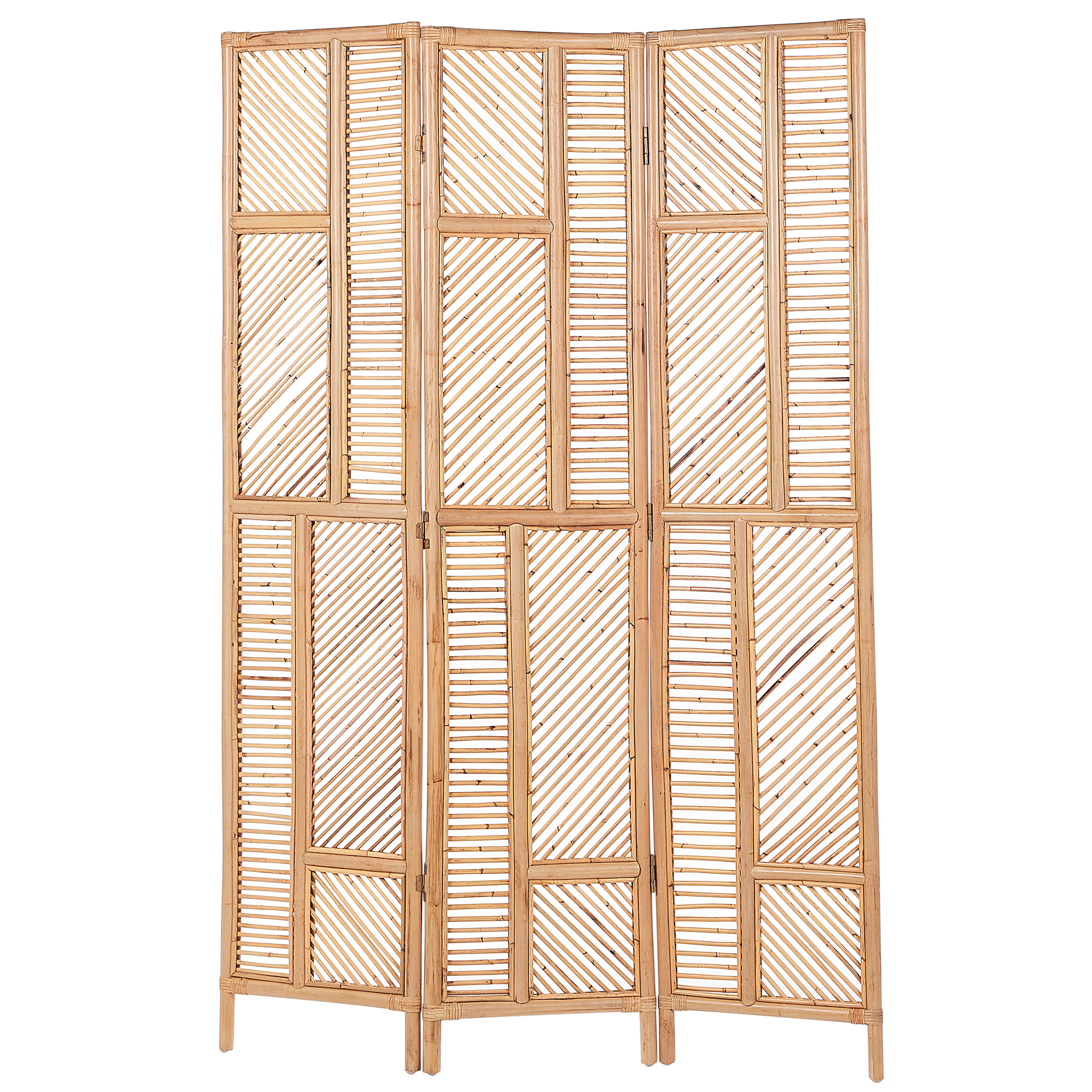 3 panelers rumdeler LAMEZIA 117 cm 180 cm Lysebrun