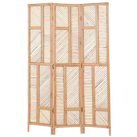 3 panelers rumdeler LAMEZIA 117 cm 180 cm Lysebrun