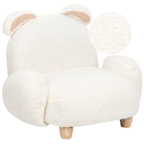 Børnelænestol Kanin KANNA Boucle Cremehvid
