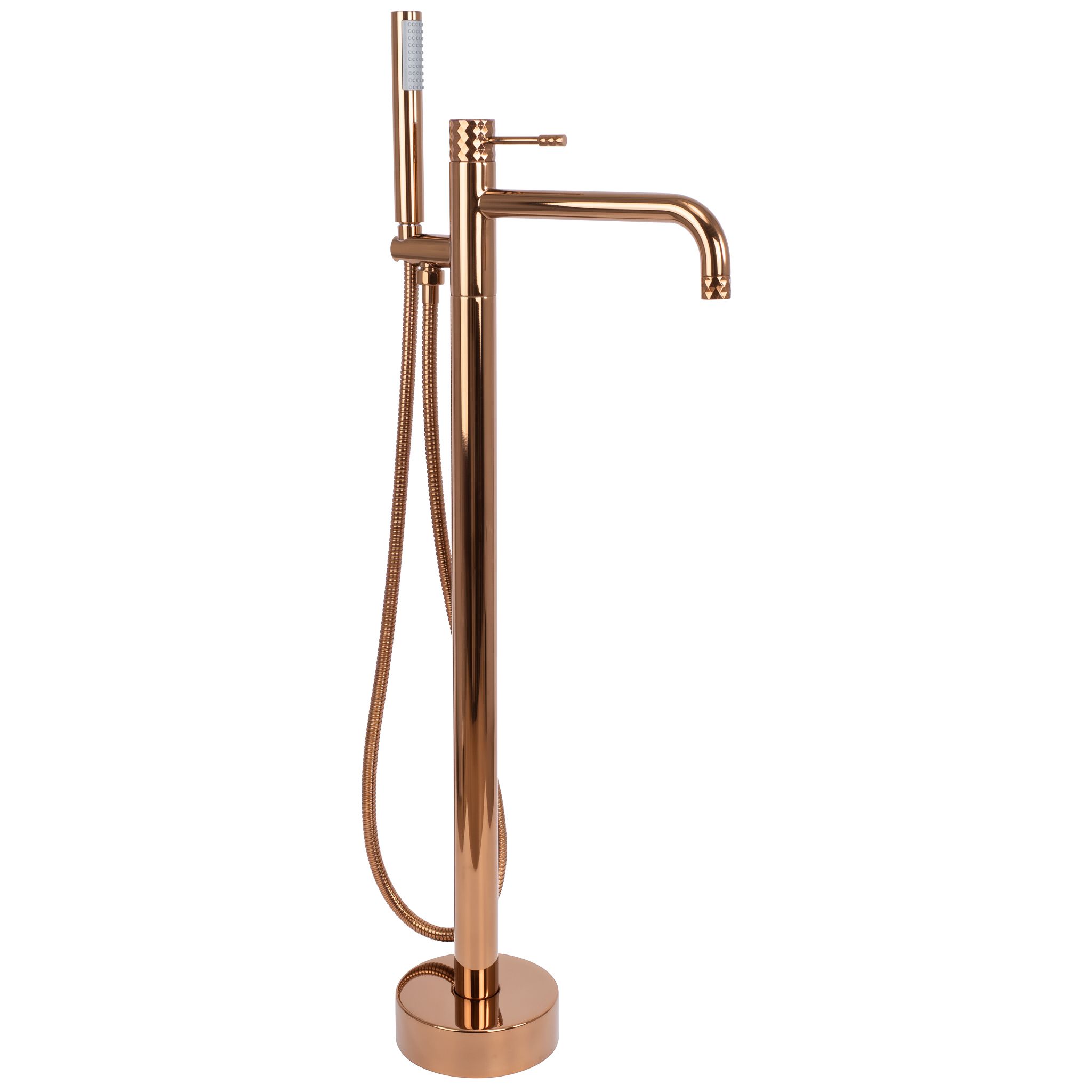 REA gulvmonteret badekarsarmatur Lungo Diamond , Kobber, 23,5x16x88cm