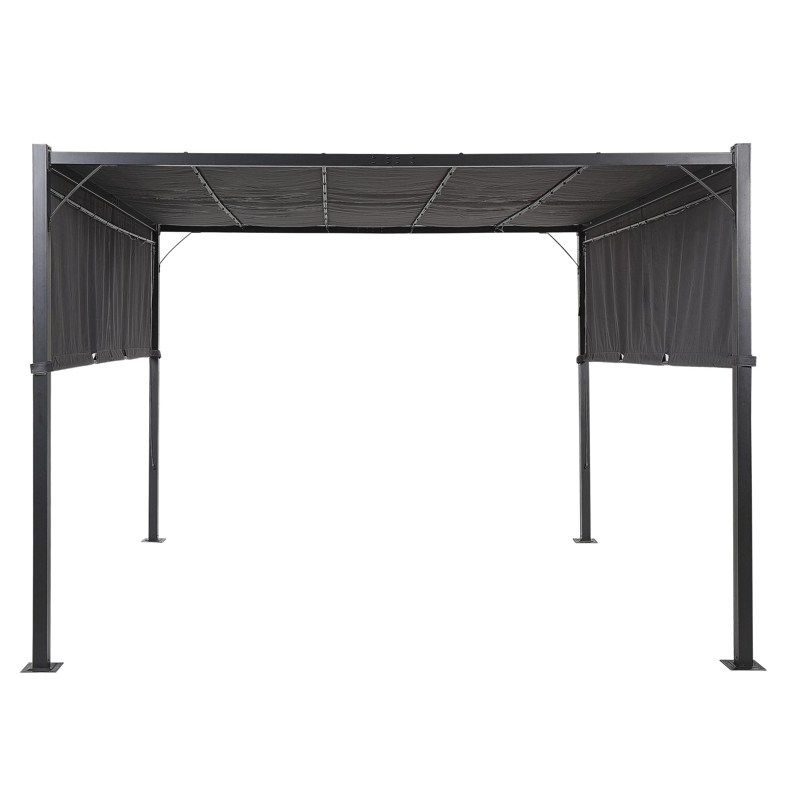 Lysthus LED PARGA 310 cm 310 cm Metal Mørkegrå
