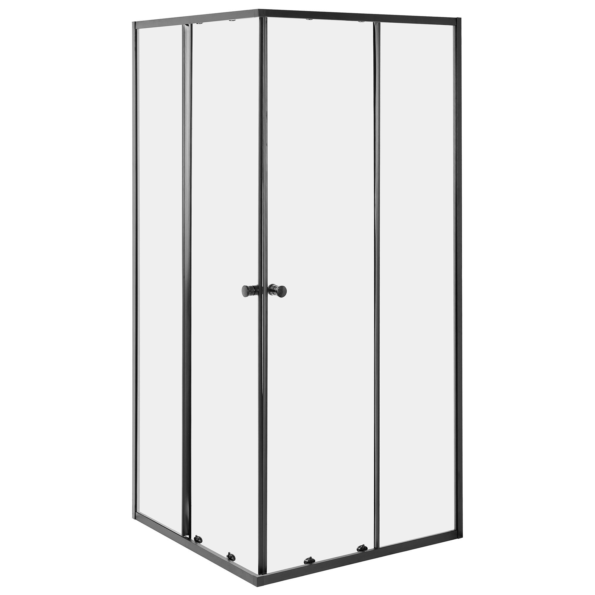 Brusekabine HUAPI 90 x 90 x 190 cm Sort