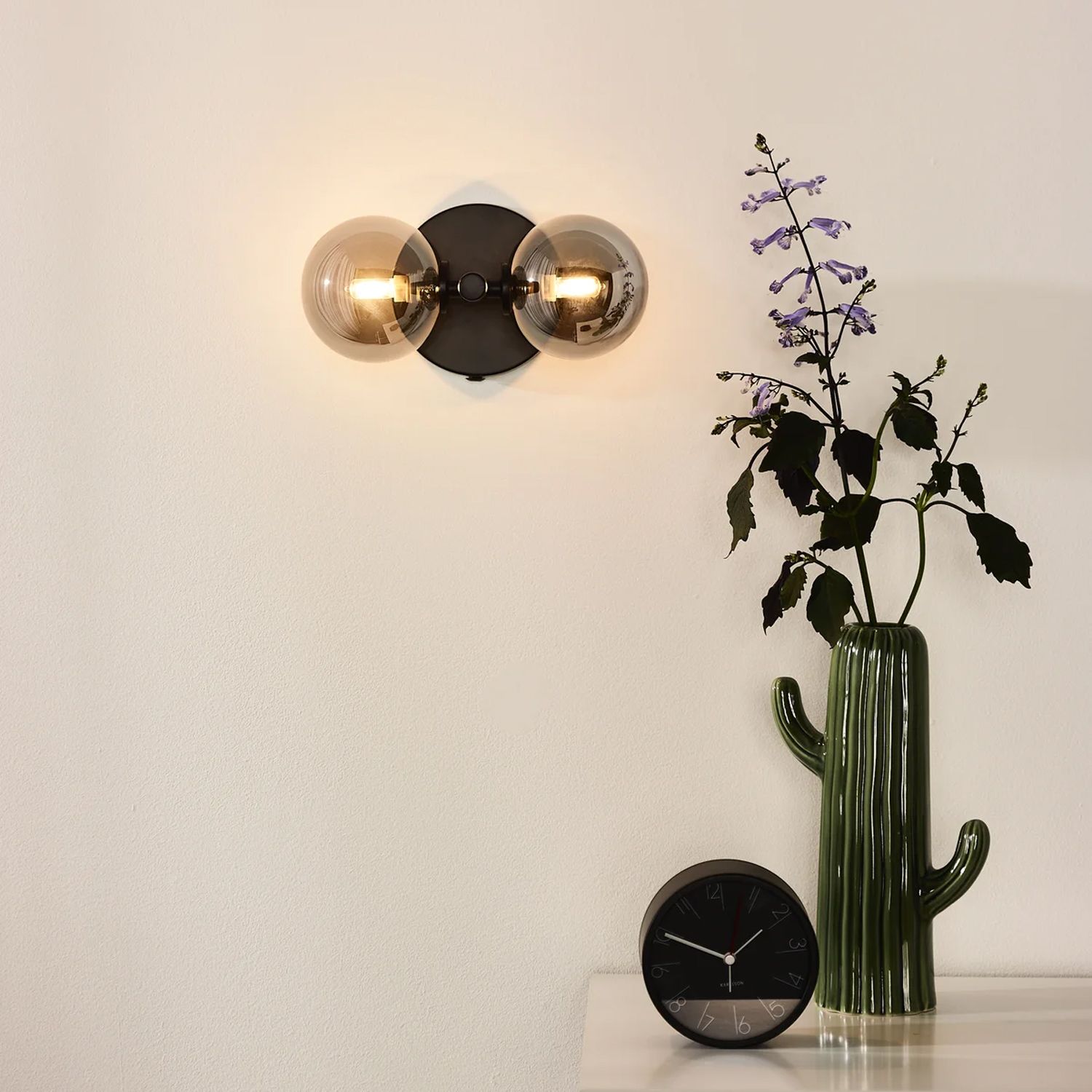 TOOLIGHT væglampe APP1162-2W Sort 30x30x30cm