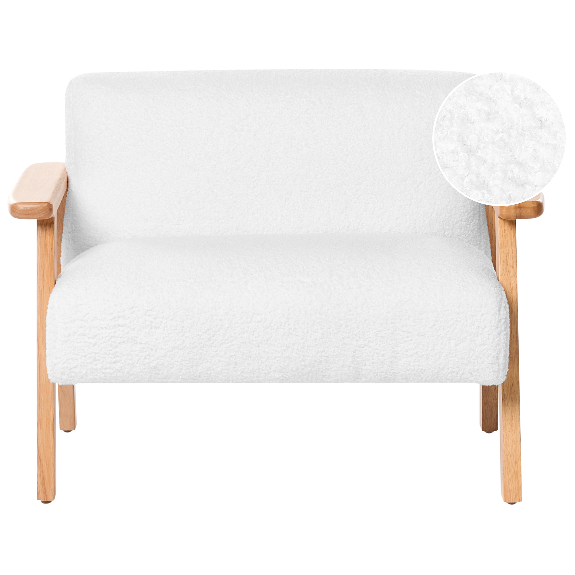 Børnesofa LALMO Boucle Hvid
