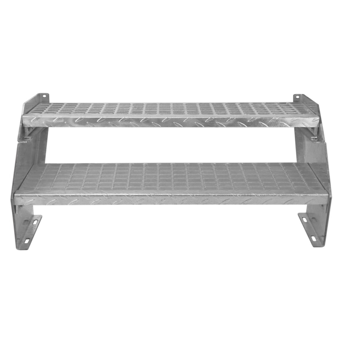 Justerbare, todelte galvaniserede trin - 900 mm brede