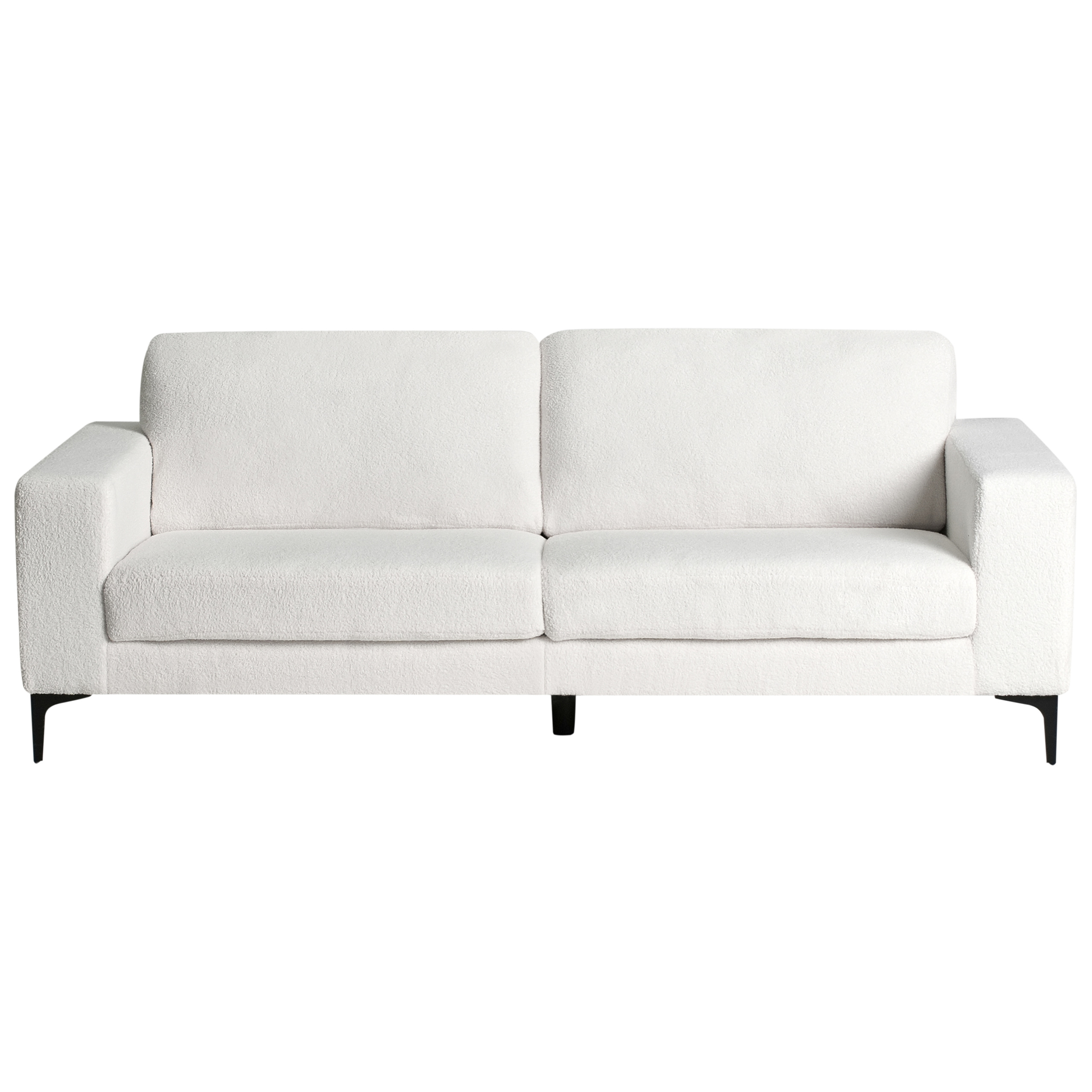 Sofa 3 personers VADSTENA Boucle Cremehvid