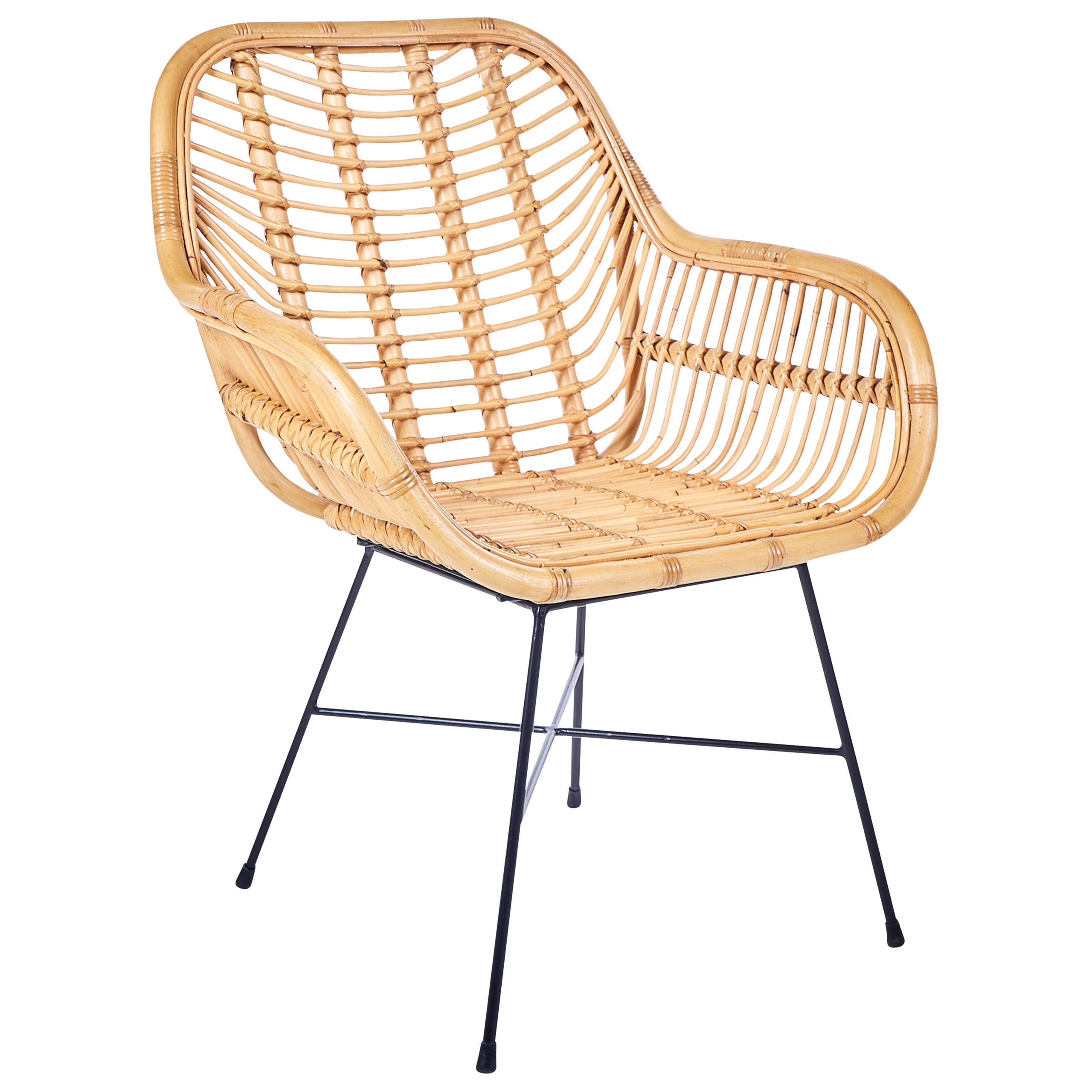 Spisebordsstol CANORA Rattan Naturlig