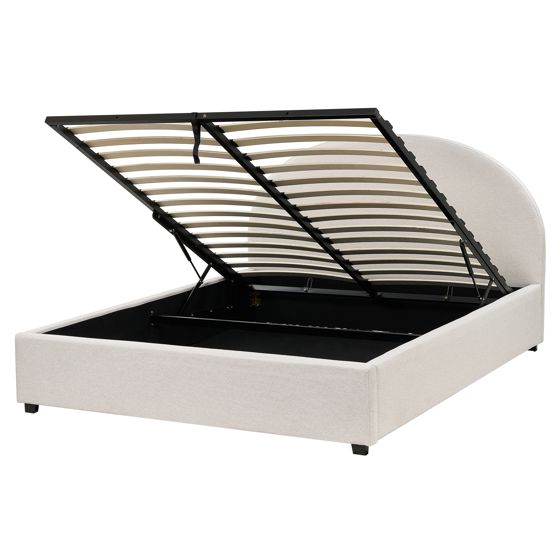 Seng med opbevaring VAUCLUSE Lys Beige 160 x 200 cm