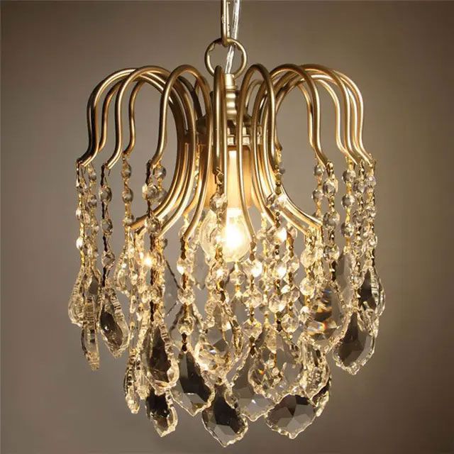 TOOLIGHT hængende loftlampe APP1650-1CP Guld 60x60x30cm