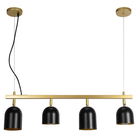 TOOLIGHT hængende loftlampe APP1031-4CP Sort 74x10x20cm