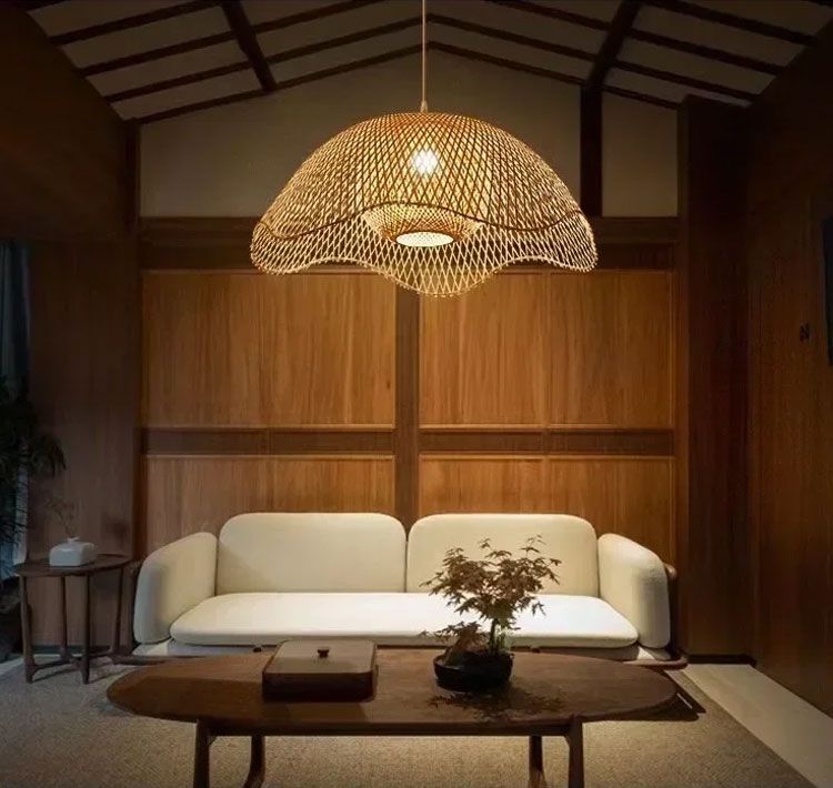 TOOLIGHT hængende loftlampe APP1633-1CP BOHO Beige 50x50x28cm