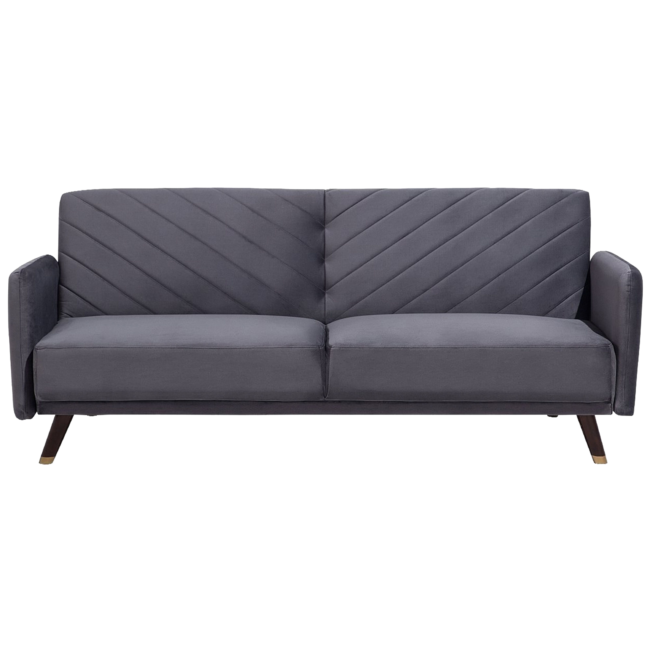 Sovesofa 3 personers SENJA Velour Grå