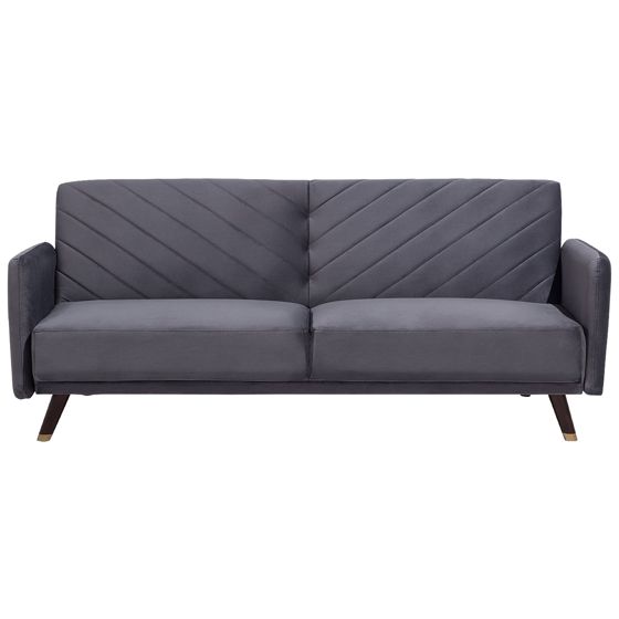Sovesofa 3 personers SENJA Velour Grå