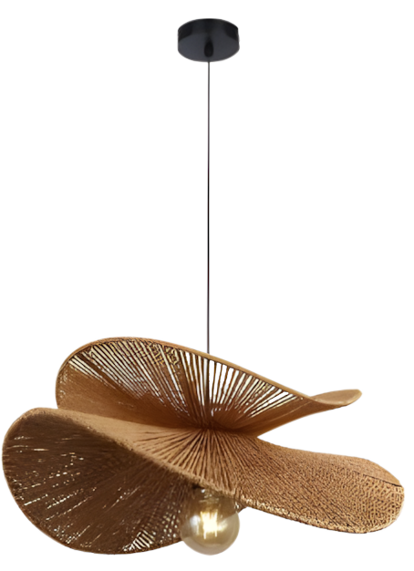 TOOLIGHT hængende loftlampe APP1828-1CP Sort/Brun 58x58x50cm