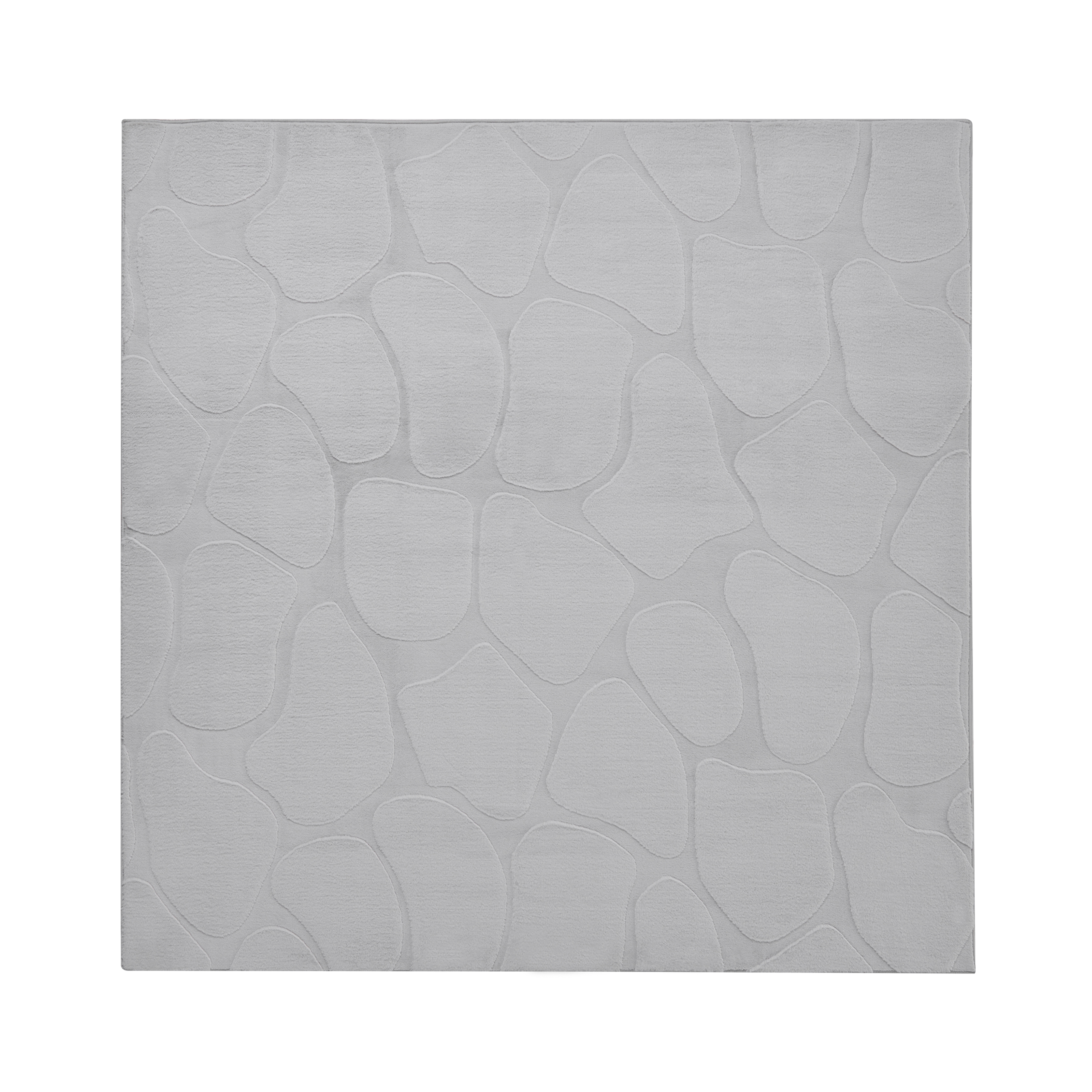 Gulvtæppe KAWI Lysegrå 160 x 160 cm