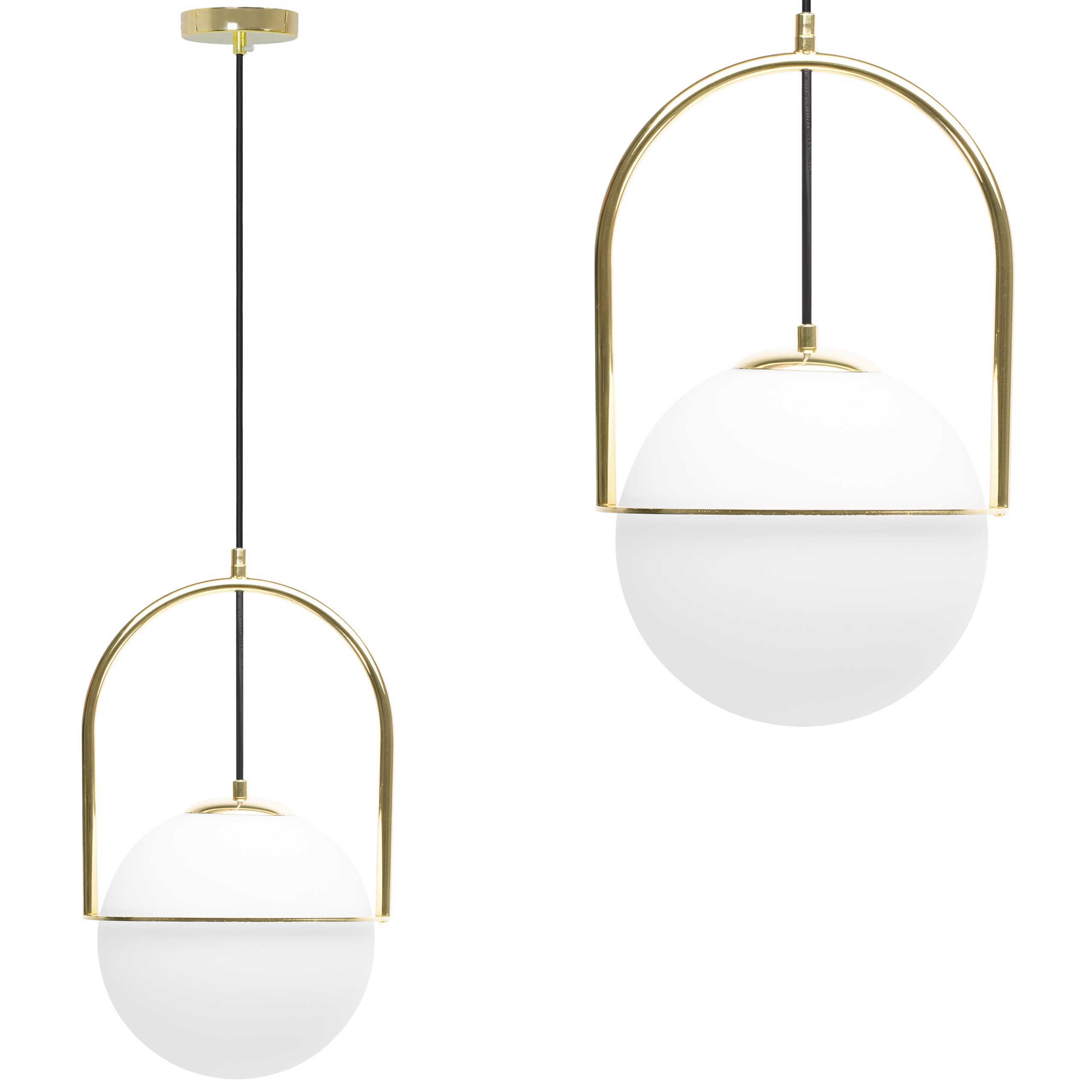 TOOLIGHT hængende loftlampe APP1674-1CPT Guld 22,5x23x37cm