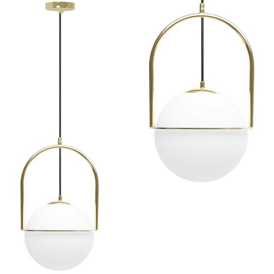 TOOLIGHT hængende loftlampe APP1674-1CPT Guld 22,5x23x37cm