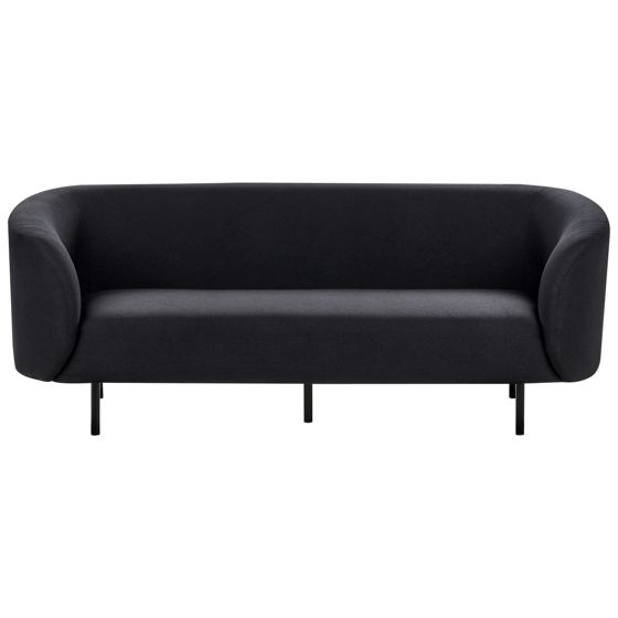 Sofa 3 personers LOEN Sort