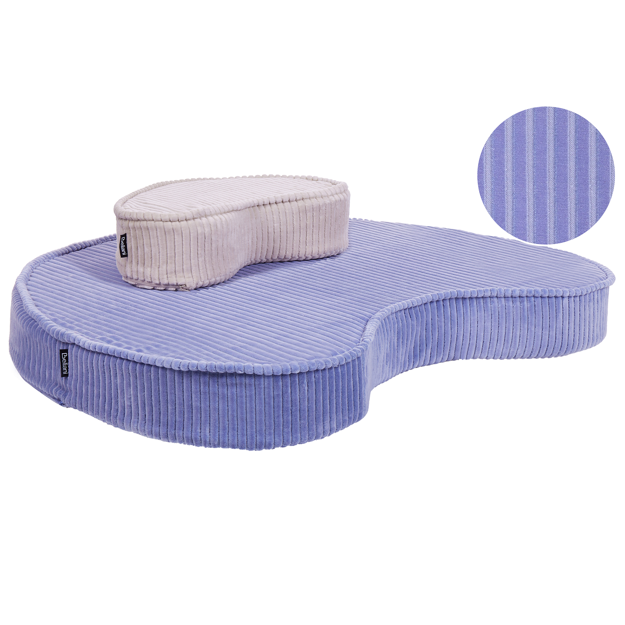 Puf NILI Velour Lysviolet