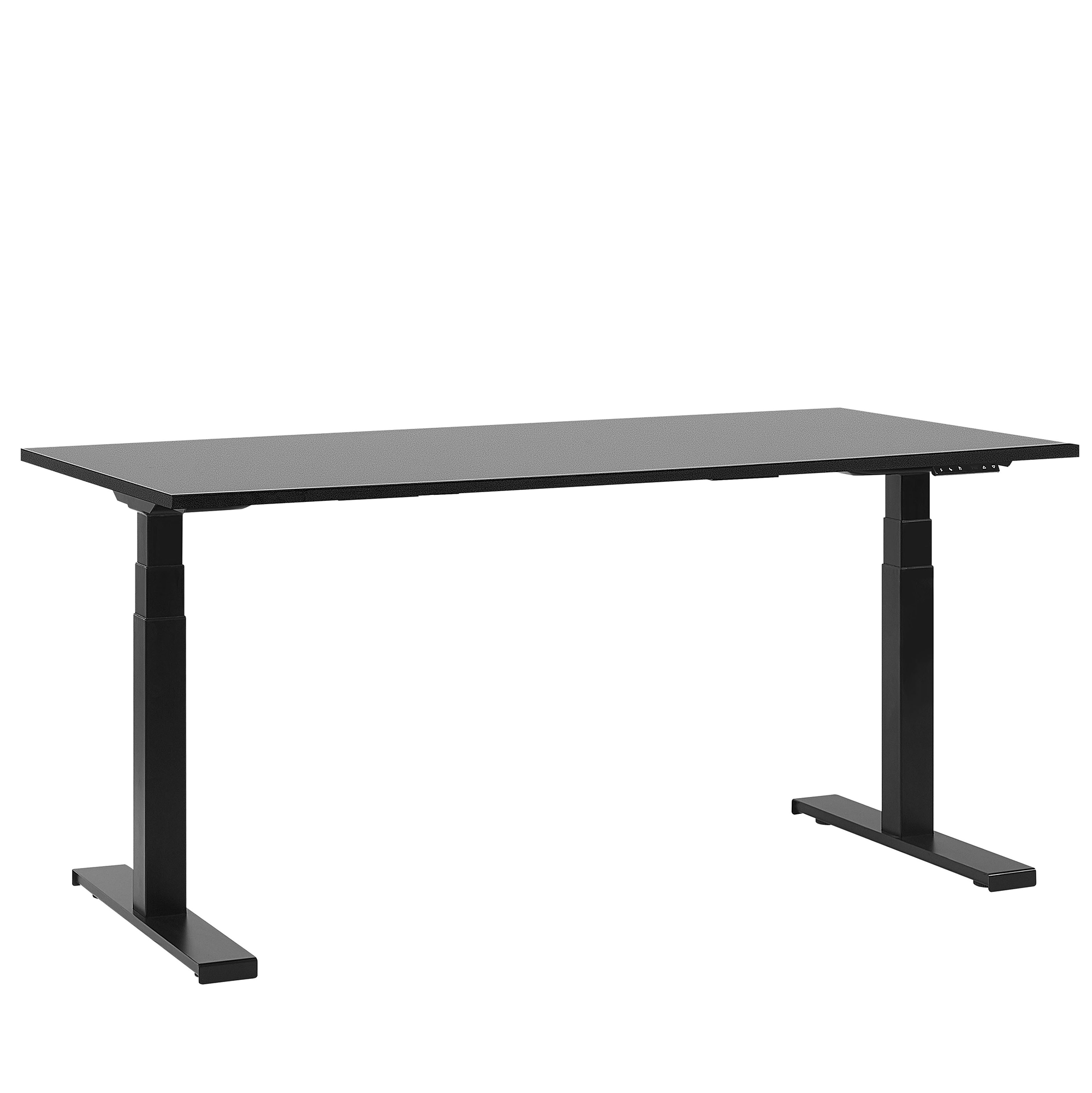 Elektrisk justerbart hæve sænkebord DESTIN II 160 cm 72 cm Sort