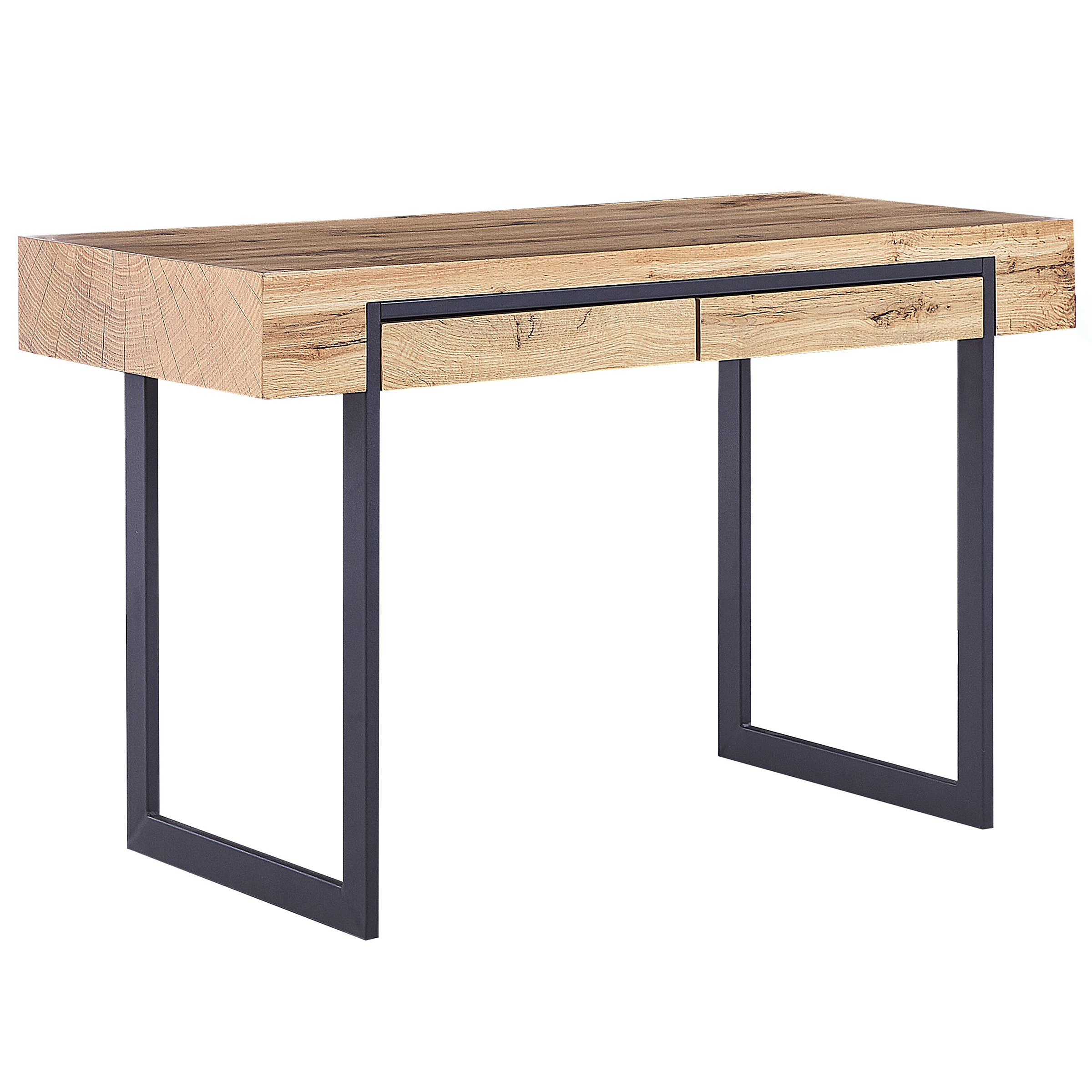 Skrivebord VIDA 120 cm 55 cm med opbevaring Lysebrun
