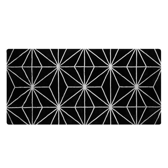 Gulvtæppe SIBEL Sort 80 x 150 cm Viskose