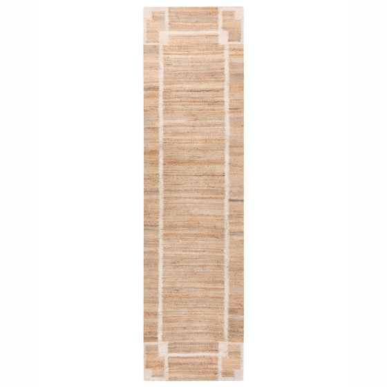 Gulvtæppe GONDIA Lys Beige 80 x 300 cm Jute