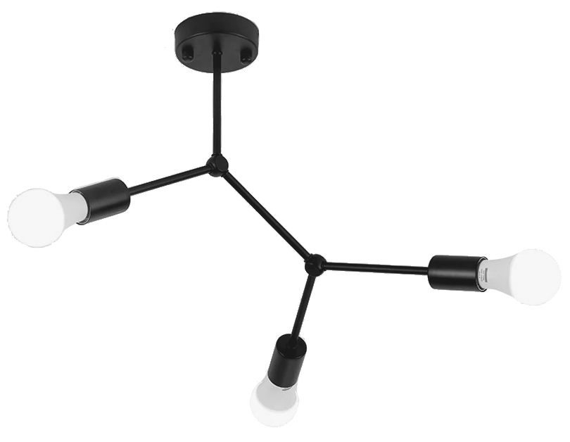 TOOLIGHT loftlampe APP736-3C Sort 40x40x45cm